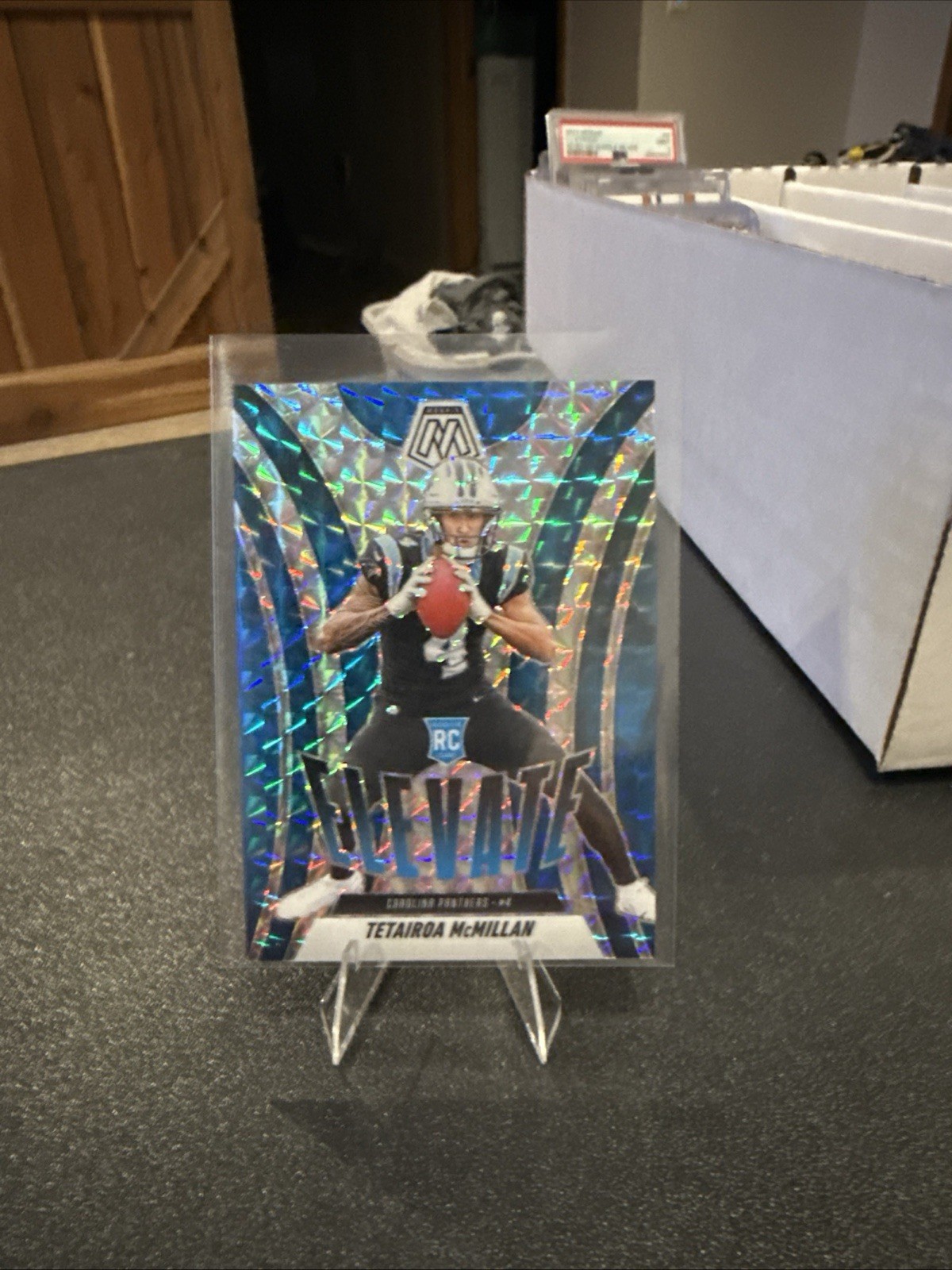 Tetairoa McMillan 2025 Mosaic Silver Mosaic Elevate Rookie Card #6 - Panthers