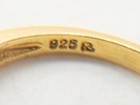 Estate $500 Natural Ruby Diamond .50ct 14k Yellow Gold Sterling Silver Band Ring — photo 6