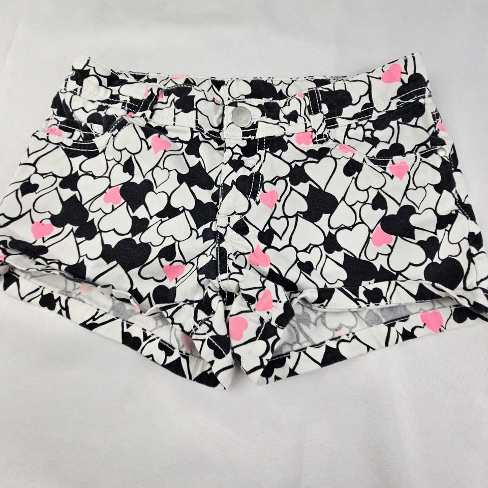 Total Girl Shorts 2 Pairs Little Girls 10 Reg Adjustable Waist Pink  Black Pink - Image 3 of 4