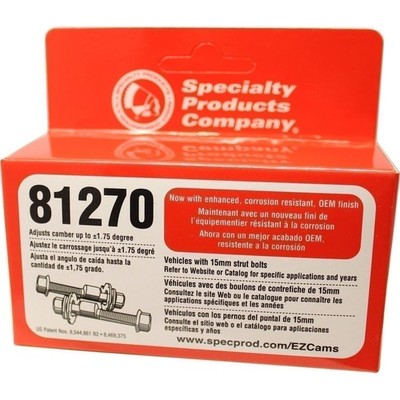Specialty SPC Performance 81270 EZ Cam 15mm Adjustable Camber Bolts +/-1.75°