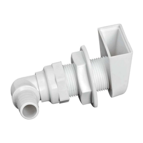 "Borddurchlass Kunststoff, Weiß 90° 1\" X 19 Mm - 1 Pc Osculati - 17.354.81"-image
