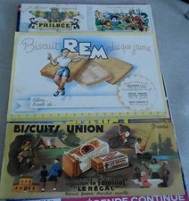 LOT DE 13 BUVARDS PUBLICITAIRES REM PHILBEE SUCHARD UNION BN FLAN LYONNAIS