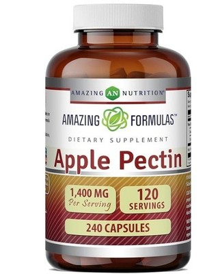 Amazing Formulas Apple Pectin Supplement | 1400 Mg per Serving | 240 Capsules |