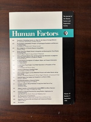 Human Factors V37 N3