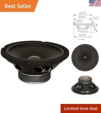 190 Watt Goldwood 8" Replacement Woofer with Rubber Surround, Black