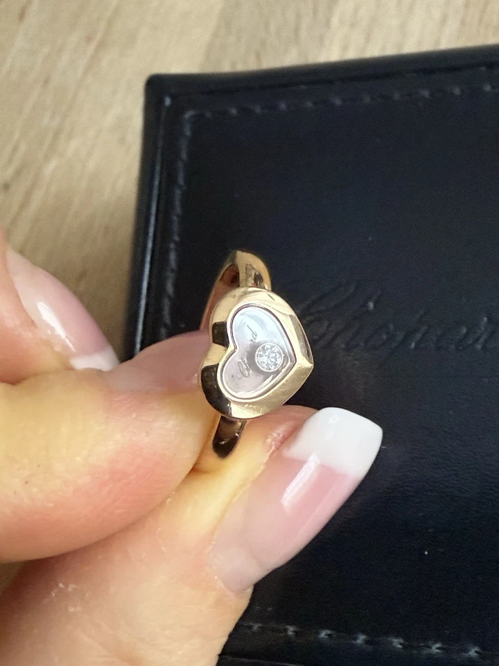 Chopard Happy Hearts Ring 750er Roségold mit Zertifikat Np 2310€ - Bild 3 von 4
