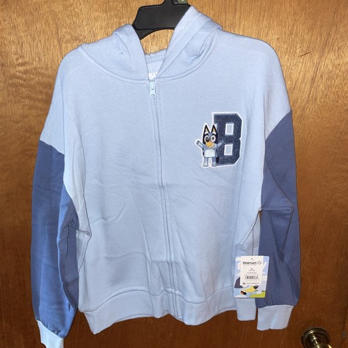 Disney Bluey Hoodie Sweatshirt Zip Jacket Dog Bingo Character XL