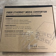 Dual Fiber Ethernet Media Converter Multi-Mode SC HD Fiber Transceivers 10/100/1