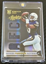 Keenan Allen ROOKIE Card 2013 Panini Absolute Premiere Materials AFC Chargers !!. rookie card picture