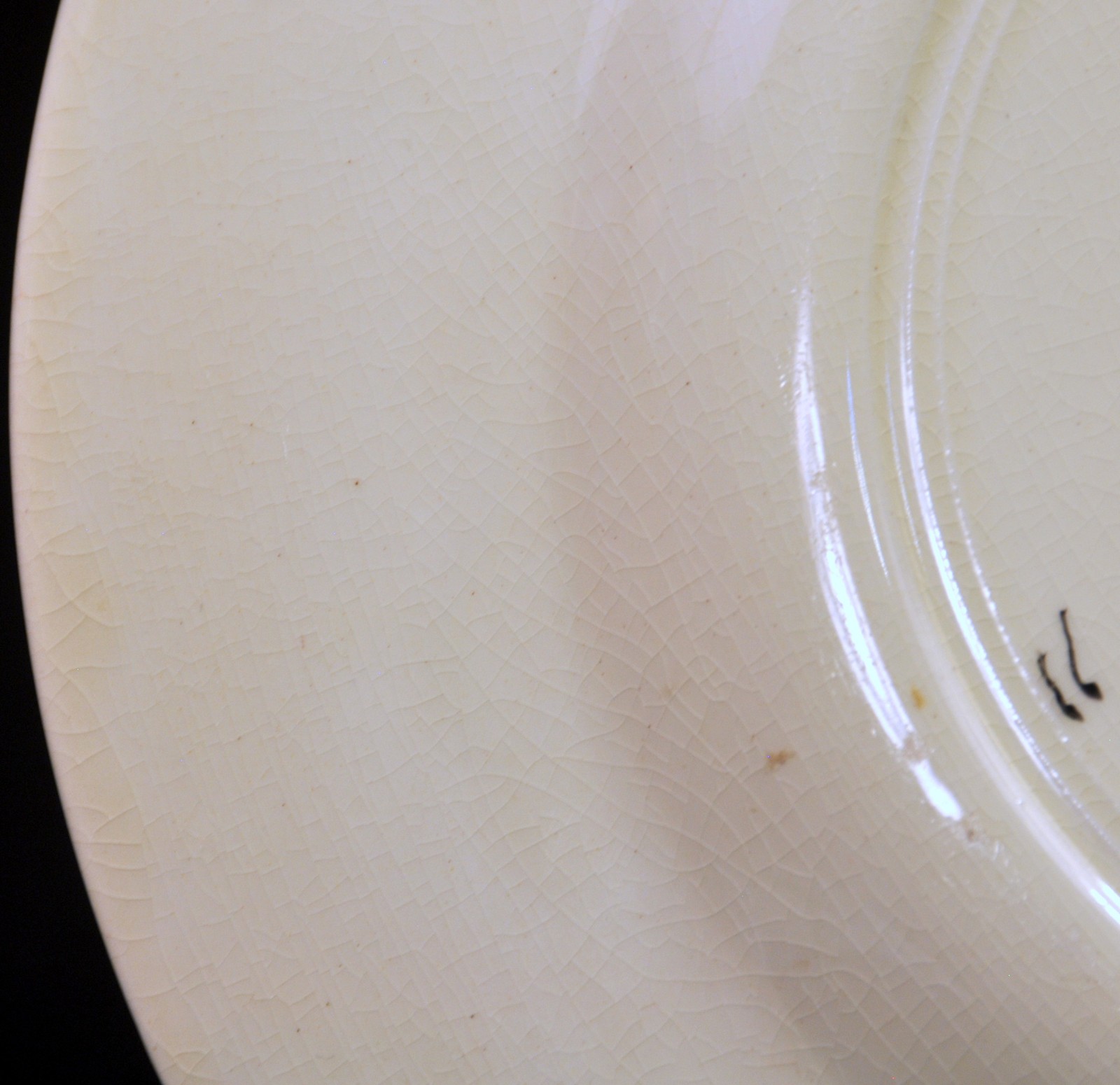 Wood & Sons 4 Plates 10 3/4" Ironstone Yellow Maroon Band Roses w/Gold 1907-1910