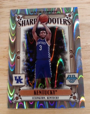 Justin Edwards 2024 Bowman Chrome U Sharp Shooters Raywave /150 Kentucky 76ers