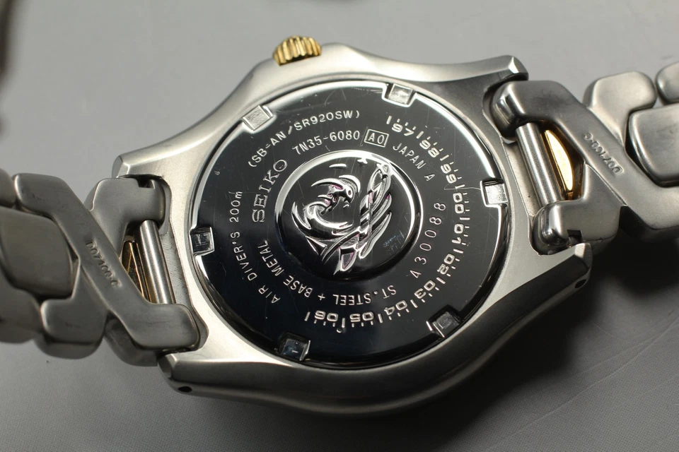 Reloj Hombre Vintage [N COMO NUEVO] SEIKO SCUBA 7N35-6080 Cuarzo Romano 38mm de JAPÓN Foto 4 de 4