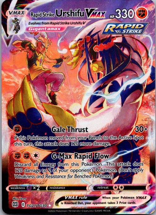 Rapid Strike Urshifu VMAX Ultra Rare SWSH09: Brilliant Stars Trainer Gallery TG2