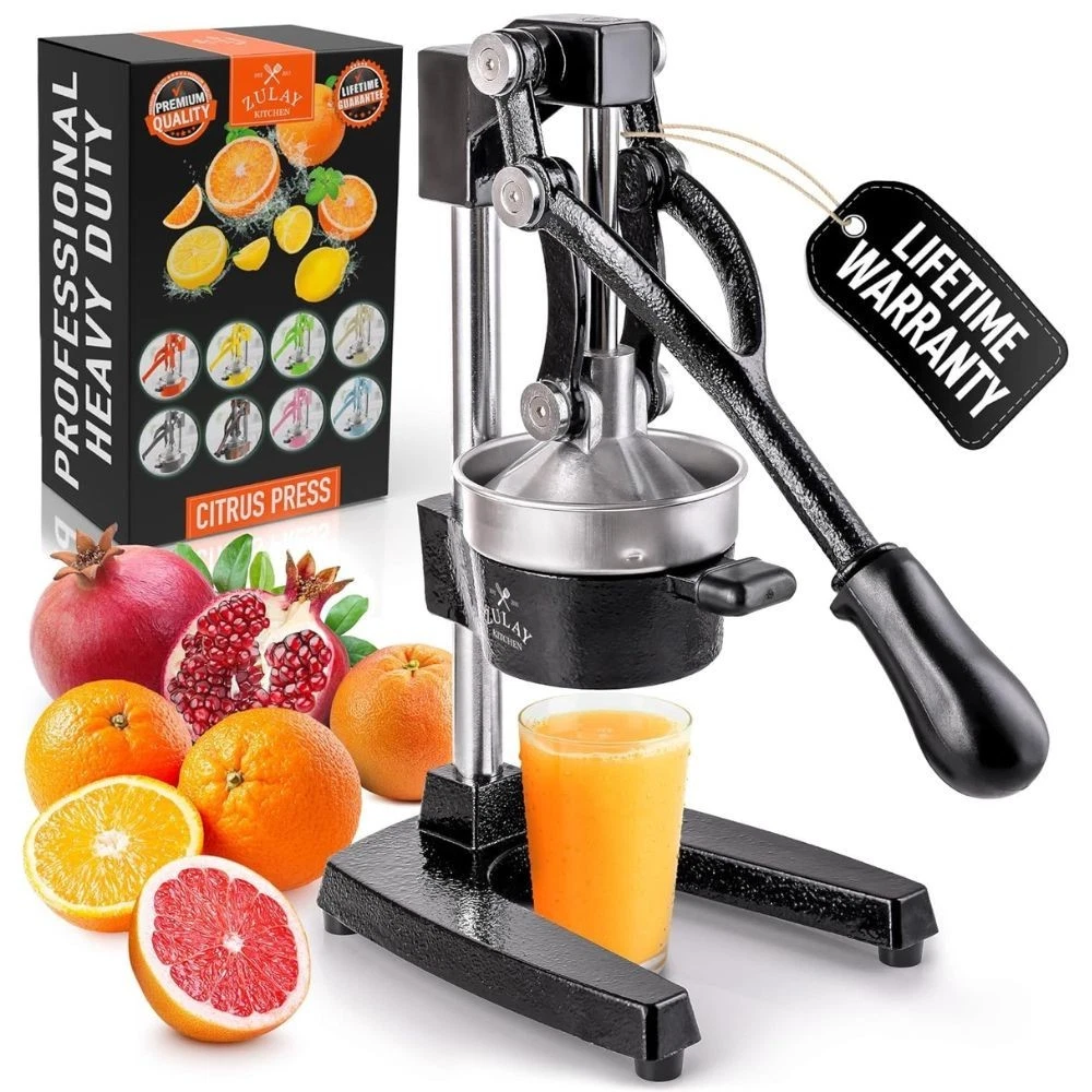 Zulay Kitchen Cast-Iron Orange Juice Squeezer - Professional Citrus Juicer
Opens in a new window or