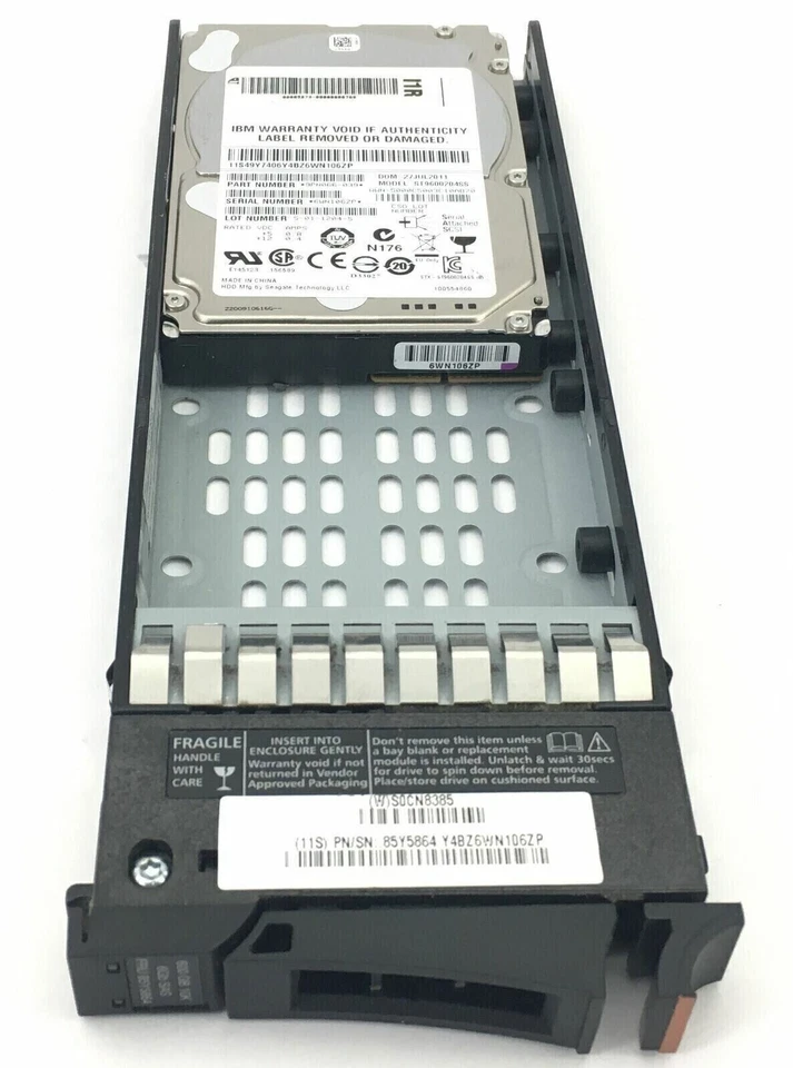 IBM 00L4521 85Y6268 600GB 85Y5864 00Y2683 10K 2.5" 2.5" SAS 6Gbps V7000 HDD - Image 3 of 3