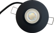Blck Bezel 9w LED Downlight Dimmable 3CCT Fire Rated IP65 Ceiling Light