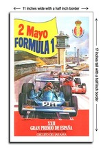 1976 Formula 1 Xxii Spanish Grand Prix Jarama Circuit - 11x17 Poster