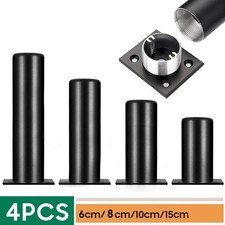 4x Adjustable Metal Legs Furniture Feet for Sofa Beds Chairs Stools Cabinet UK