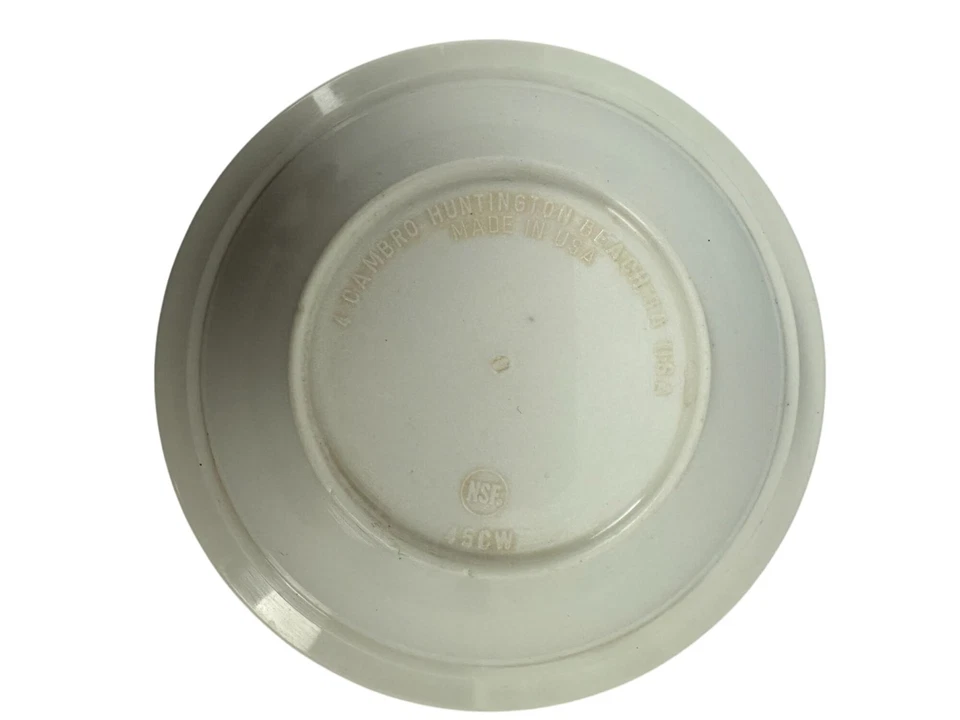 Cambro Huntington Small White Bowl 45CW Durable NSF Certified Made In USA - Image 3 of 4