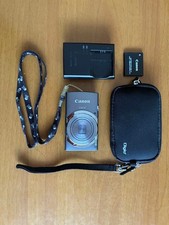 Canon IXY130 Compact Digital Camera with Battery Charger Strap Case Gray