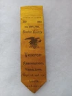 VINTON IOWA 8th CAVALRY BENTON CO GAR CIVIL WAR VET GRAND ARMY REUNION RIBBON