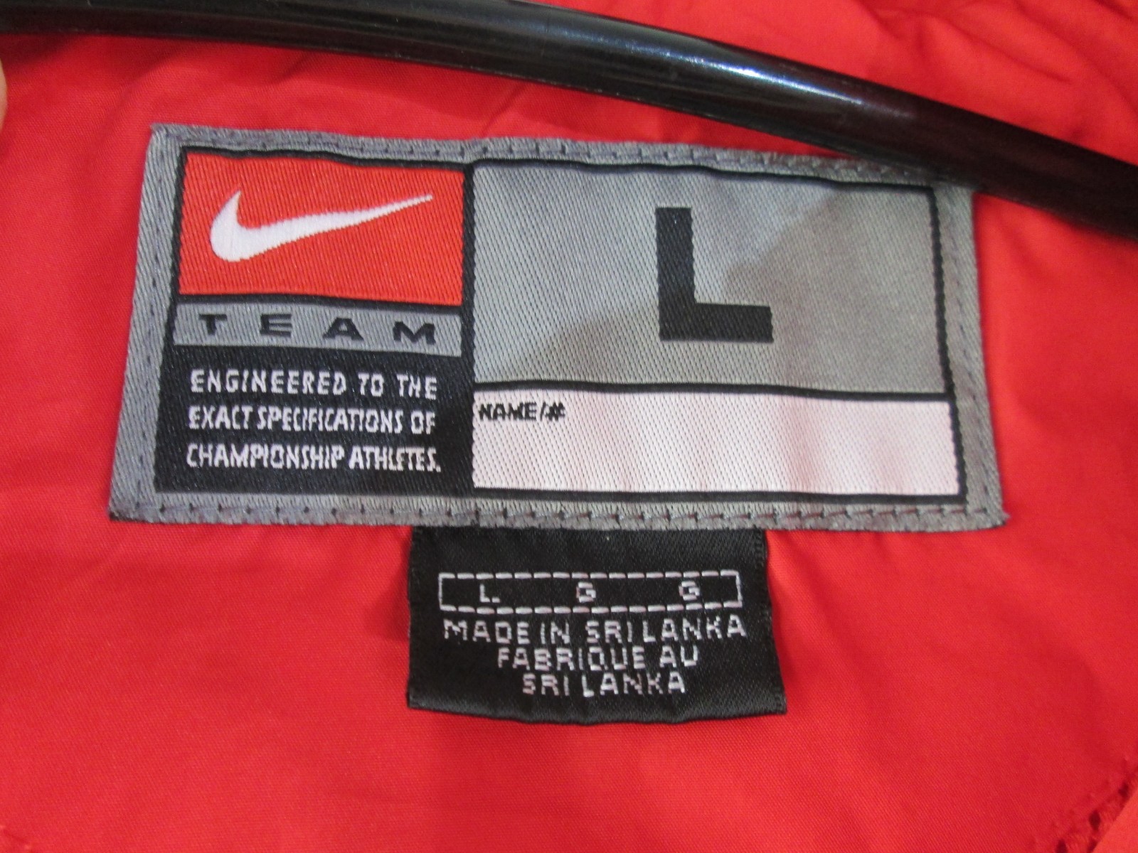 SACAI X NIKE Giacca Nike Team Nebraska Huskers uomo L rossa giacca a vento foderata in rete Cornhusker