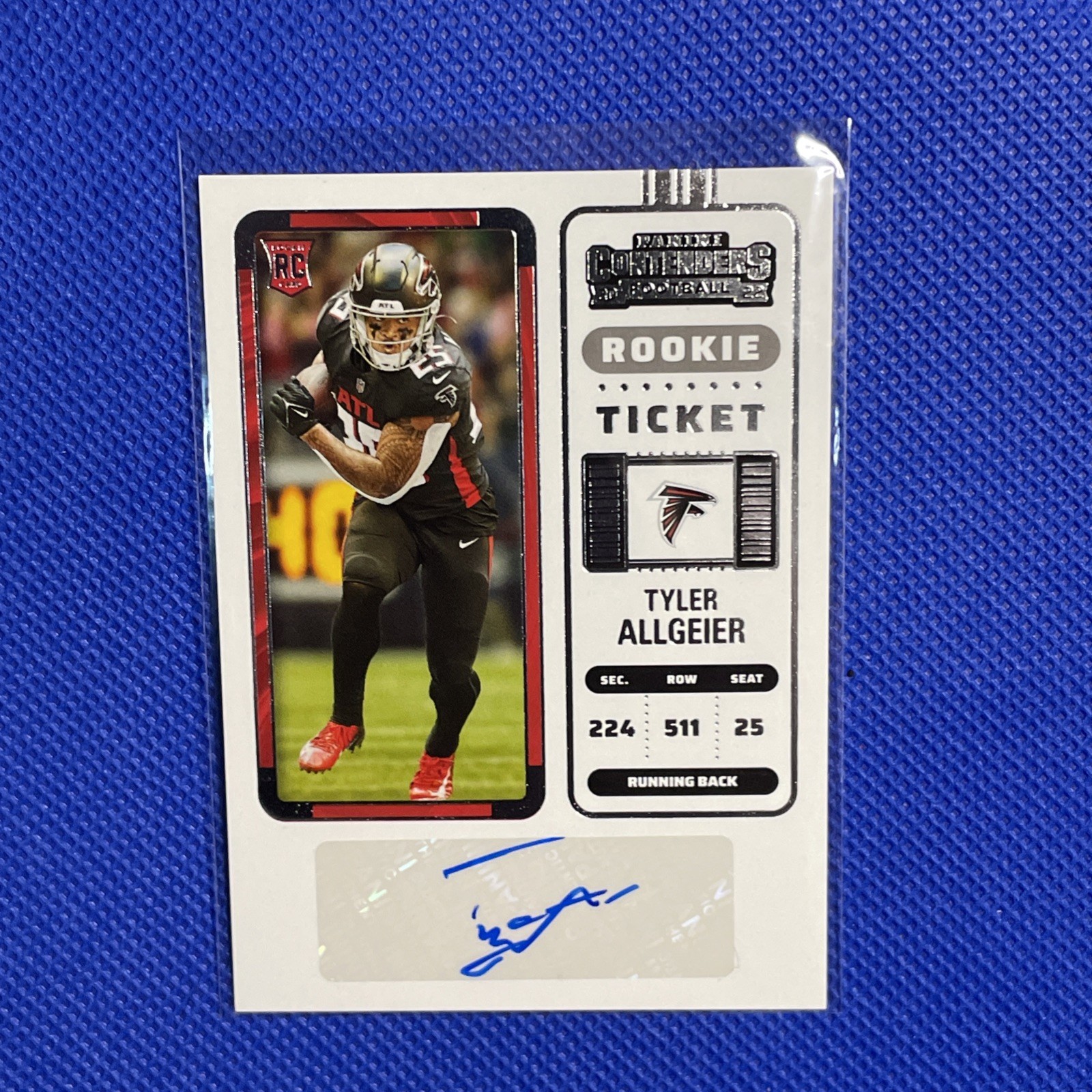Tyler Allgeier Panini Contenders #221 Autograph