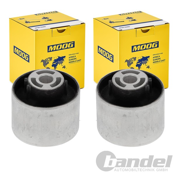 2X Moog Querlenkerlager Buchse Hinten Innen Oben Passend FüR Audi A3 Q3 TT VW BE-image