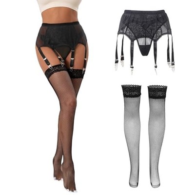 3x garter belt What Katie Did Vintage Garter Suspender Belt XXXL 3XL 3X Black England-made main image 0
