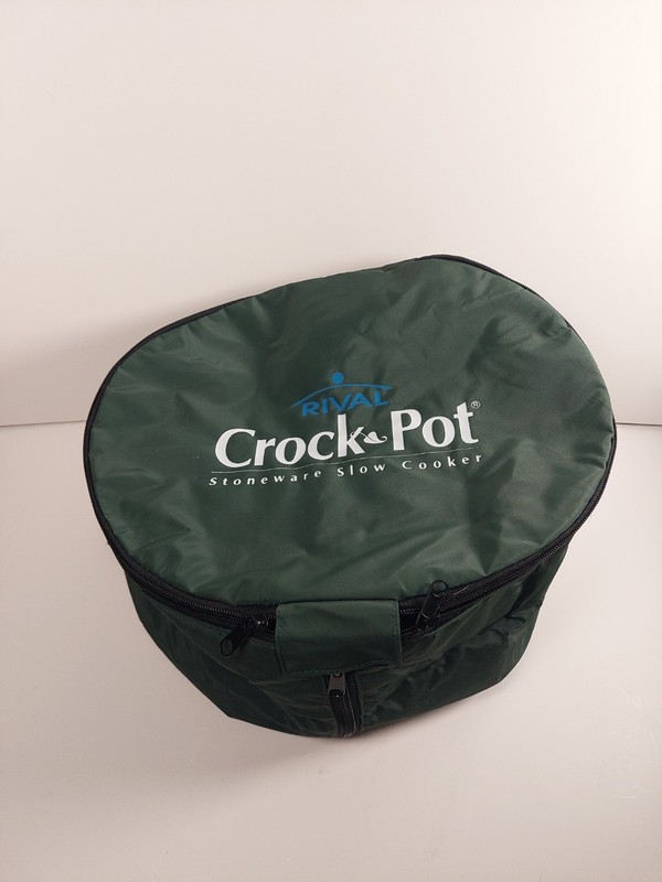 Rival Crock Pot Insulated Carrier Zip Bag Collapsible Round 10" Diameter x 10" T