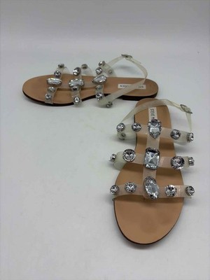 Steve Madden Clear Size 9 Slingback Sandals