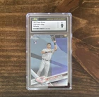 2017 Topps Chrome Aaron Judge #169 Catching Silver Refractor CSG 9 Rookie