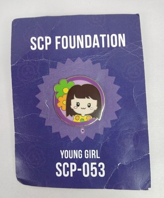 Rare SCP-Foundation Young Girl SCP-053 Enamel Pin NEW