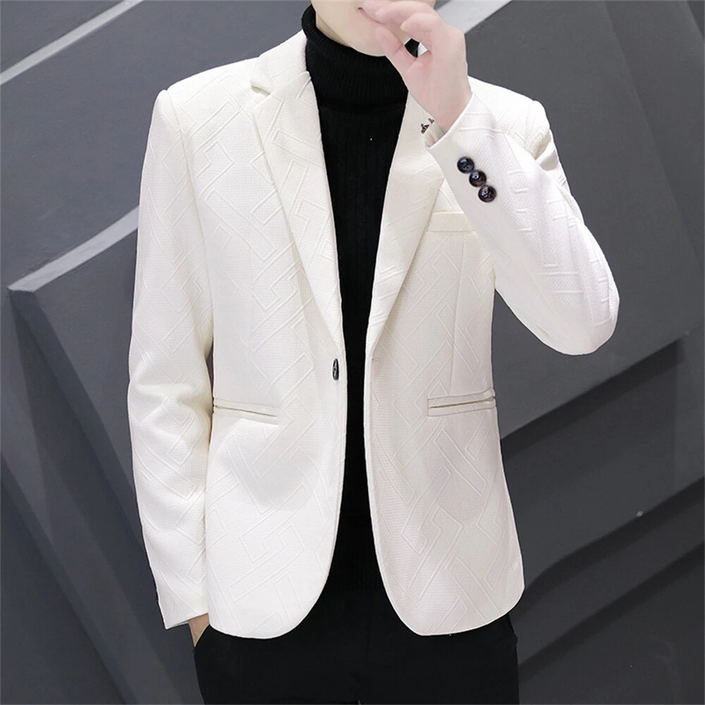 Men Formal Work Blazer Jacket Business Casual Button Slim Fit Suit Coat Tops
Opens in a new window o