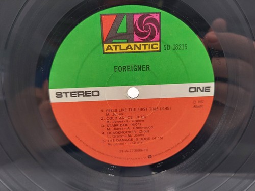 Foreigner Self Titled LP Record 1977 Atlantic Ultrasonic Clean EX cVG+. - Picture 5 of 7