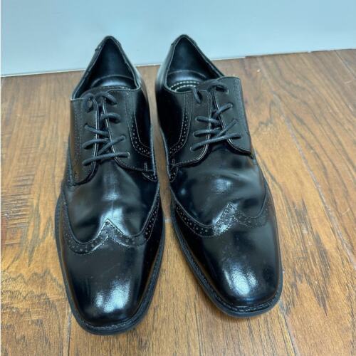 Scarpe eleganti Stacy Adams punta ala uomo 8,5 nere stringate antiscivolo nuove senza etichette - Foto 6 di 8