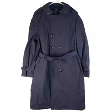 US Air Force Jacket Navy Blue Trench Coat 42 XL Defense Logistic Agency Defender