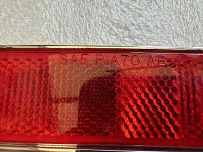 AMC AMX Javelin 1970 Red Rear Side Marker Light 1 Year Squared 