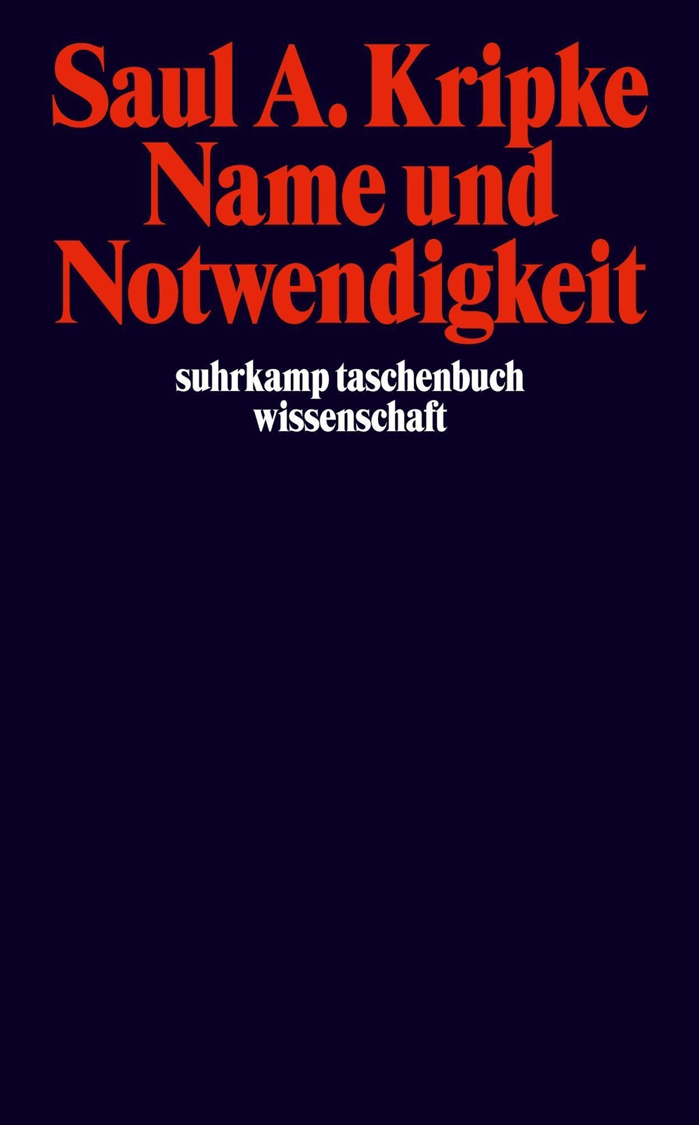 Thumbnail - Name Und Notwendigkeit, Saul A. Kripke