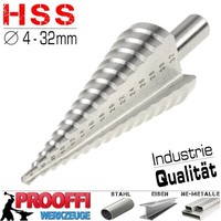 Hss Stufenbohrer Ø 4Mm - 32Mm SchäLbohrer Konusbohrer Kegelbohrer Blechbohrer Xt