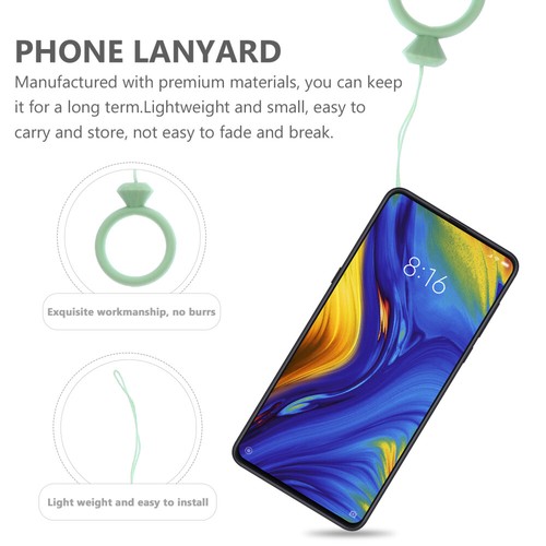 Téléphone Mobile Anti Slip Ring Lonyard Lanière De Portable Corde - Zdjęcie 10 z 12