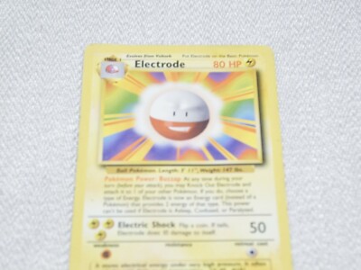 1995 electrode pokemon card value PSA (EX-MT 6) #21 1st Edition Shadowless Evolves from Voltorb Type Pokémon TCG Electrode Base Set