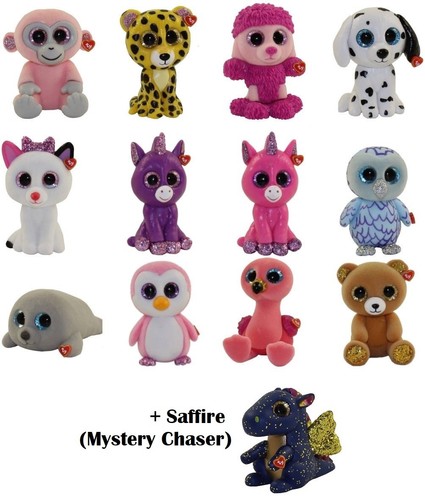 Full Set of 12 Ty Mini Boo Series 3 
