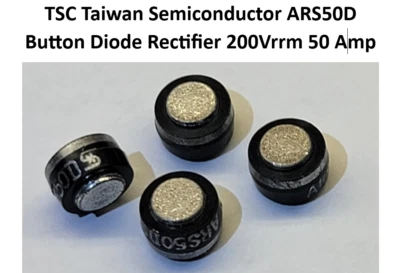Lot of 4 - TSC Taiwan Semiconductor ARS50D Button Diode Rectifier 200Vrrm 50 Amp