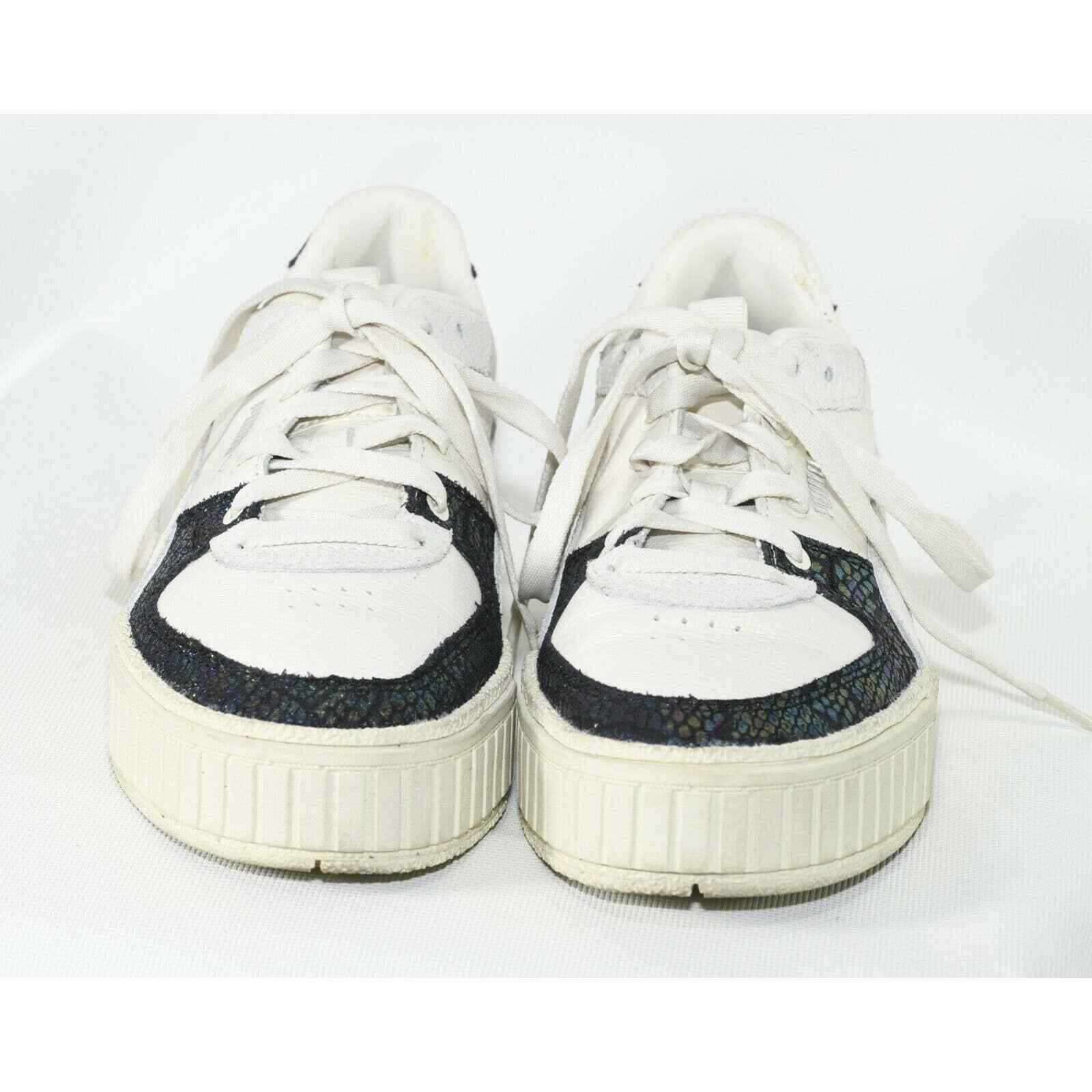 Puma Cali Sport Cream Snake Skin Casual Sneaker Shoe 374351-01 (Womens Size  6.5)