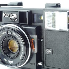 Konica C35 AF 35mm Film Camera Point  Shoot HEXANON 38mm F2.8 AS IS Japan 036
