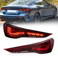 Vland LED RüCkleuchten FüR BMW 4Er 2020-24 G22 G23 G26 M4 Rot Linse Paar