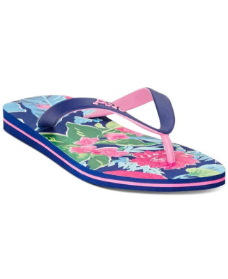 New! Polo Ralph Lauren Bolt Tropical Flip Flop Sandals Slides Men Size 12 Polo Ralph Lauren M Multicolor Sandals for Men for sale | eBay main image 4