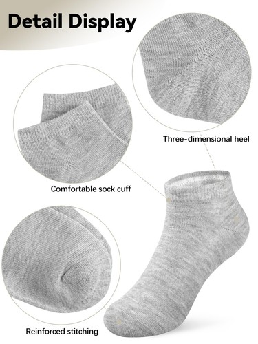 25 Pairs Toddler Socks - Kids Ankle Socks Low Cut Half Cushion for Boys & Gir... - Picture 3 of 6