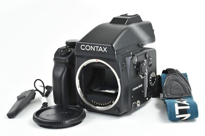 Contax 645 Camera Body AE Finder w/MF-1, 120/220 Film Back